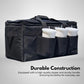 GOMINIMO Insulated Food Delivery Bag with Cup Holders (Black)