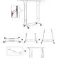 SONGMICS Metal Clothes Rack Stand on Wheels Heavy Duty Silver