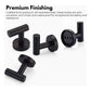 GOMINIMO T-hook Stainless Steel Wall Hook 6pcs (Black)