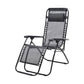 KILIROO Reclining Sun Beach Deck Lounge Chair Outdoor Folding Camp Rest Black