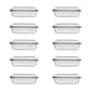 GOMINIMO 10 Pack Rectangular Airtight Food Storage Container