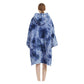 GOMINIMO Hoodie Blanket Adult Tie-Dyed Blue