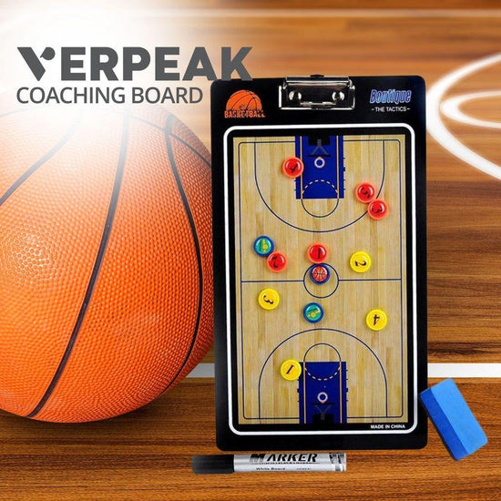 VERPEAK Foldable Basketball Coaching Board with Magnetic Number Pieces & Marker Pen (Black) VP-CB-100-YN