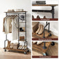 VASAGLE Clothes Rack Rustic Brown