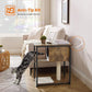 FEANDREA Cat Tree and End Table Rustic Brown PCT111H01