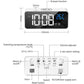 GOMINIMO Digital Clock Mirrored Black