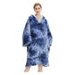 GOMINIMO Hoodie Blanket Adult Tie-Dyed Blue