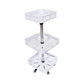 GOMINIMO 3 Tier Rotating Spice Rack Square Shape (White)