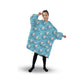 GOMINIMO Hoodie Blanket (Kids Sheep light blue )