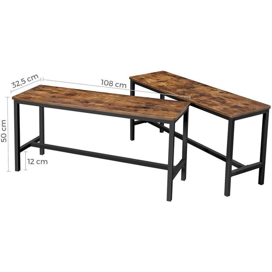 VASAGLE Set of 2 Dining Benches