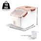 Gominimo Airtight Food Rice Grain Storage Container Pantry Organiser Box Coffee