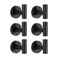 GOMINIMO T-hook Stainless Steel Wall Hook 6pcs (Black)