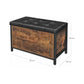 VASAGLE Entryway Storage Bench Rustic Brown and Black