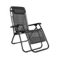 KILIROO Reclining Sun Beach Deck Lounge Chair Outdoor Folding Camp Rest Black