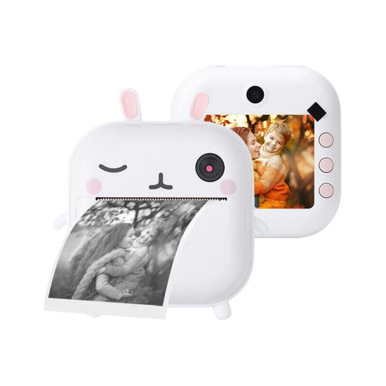 GOMINIMO Instant Print Camera for Kids with Print Paper and 32GB TF Card (Rabbit) GO-IPC-103-YMS