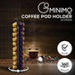 GOMINIMO Coffee Pod Holder (Stores 42 Pods) (Black)