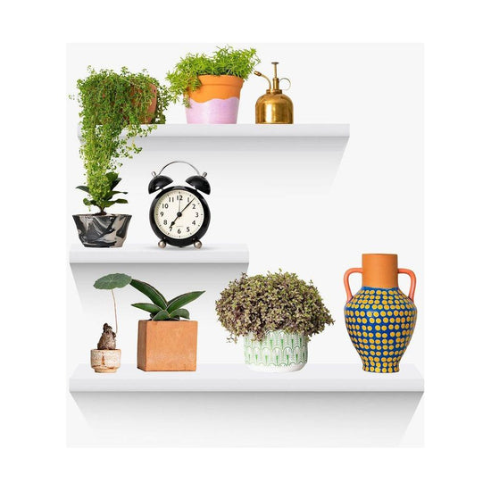 EKKIO Floating Shelf Set of 3 White