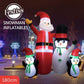 Festiss 1.8m Santa Snowman and Penguin Greeting Christmas Inflatable with LED