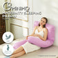 GOMINIMO Pregnancy/Maternity/Nursing Pillow with Pillowcase (Purple) GO-PP-102-BL