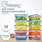 GOMINIMO 10 Pack Rectangular Airtight Food Storage Container