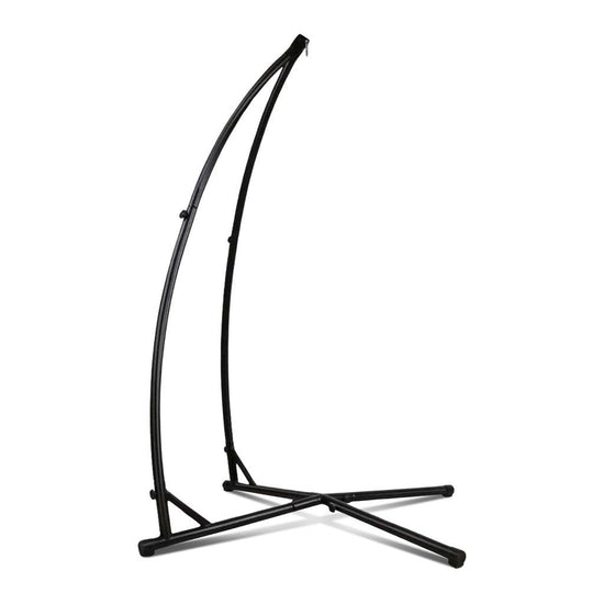 NOVEDEN Hammock Chair Stand for Hanging Air Porch Swing Chair (Black)