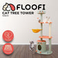 Floofi 143cm Dinosaur Cat Condo Cat Tree Green