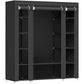 SONGMICS Non-Woven Fabric Wardrobe Bedroom Furniture Storage Black