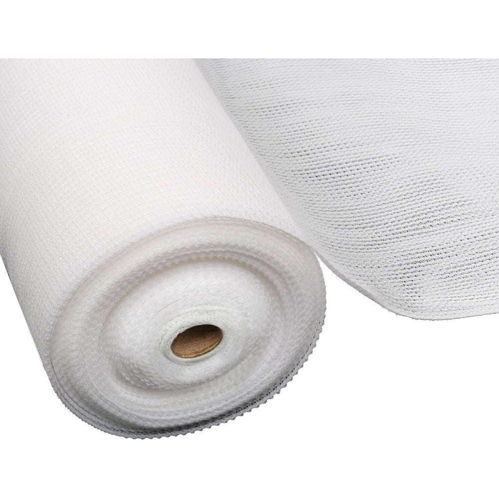 Instahut 3.66x10m 50% UV Shade Cloth Shadecloth Sail Garden Mesh Roll Outdoor White - Magdasmall