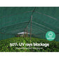 Instahut 50% UV Sun Shade Cloth Shadecloth Sail Roll Mesh Garden Outdoor 1.83x30m Green - Magdasmall