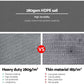 Instahut Shade Sail 3x3x4.3m Triangle 280GSM 98% Grey Shade Cloth