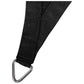 Instahut Shade Sail 5x5x5m Triangle 280GSM 98% Black Shade Cloth