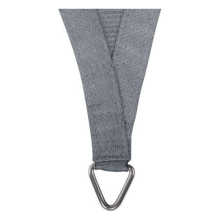 Instahut Shade Sail 6x6x6m Triangle 280GSM 98% Grey Shade Cloth