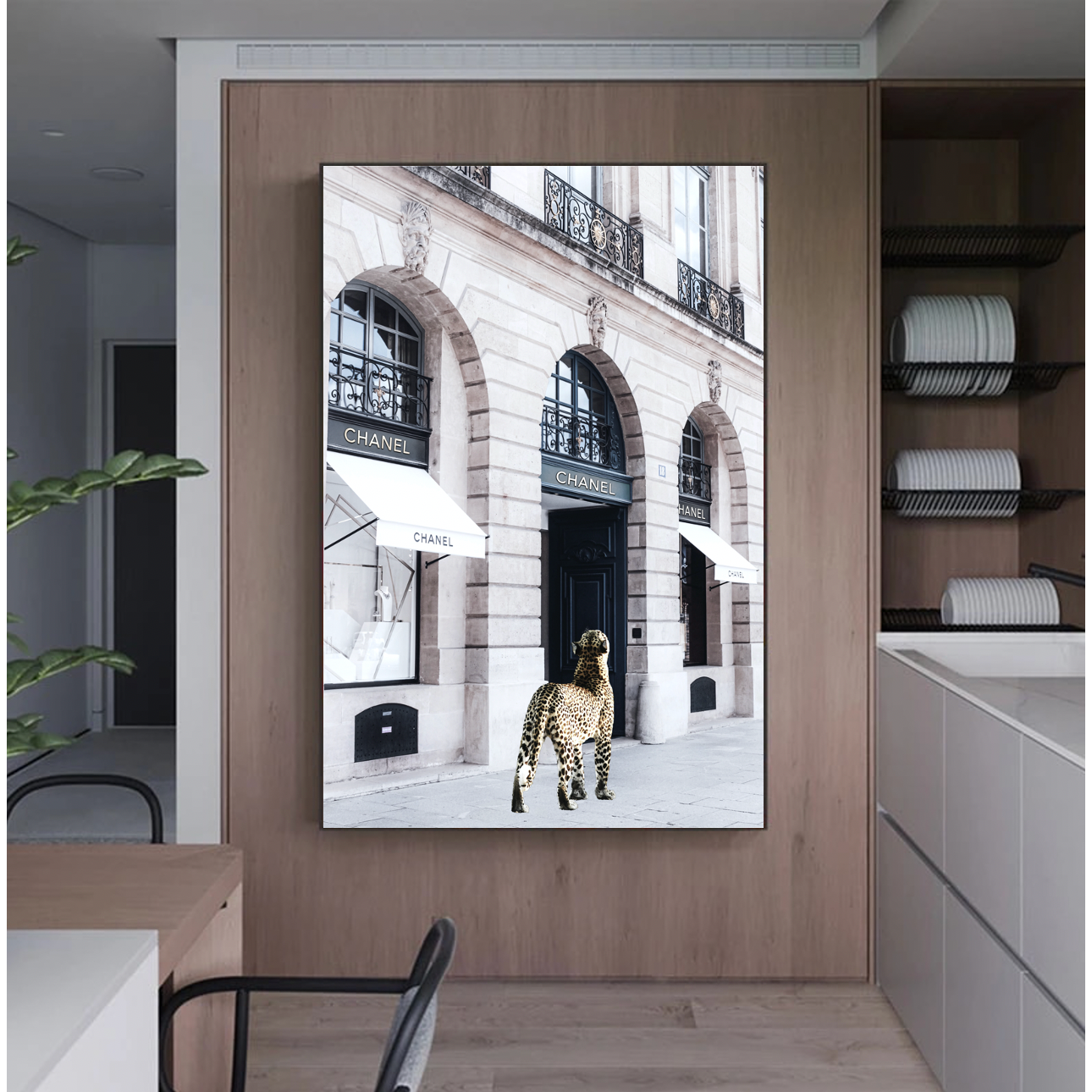 Interior Ave - Catwalk - 90cm x 60cm White Framed Artwork - Magdasmall