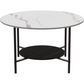 Interior Ave - Duke Round Two Tier Stone Coffee Table