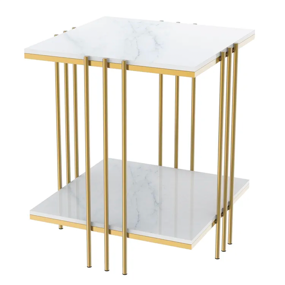 Interior Ave - Milano Gold Square Side Table