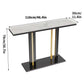 Interior Ave - Pandora Stone Marble Console - Marble & Black