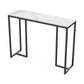 Interior Ave - Stone Marble Console - Marble &amp; Black