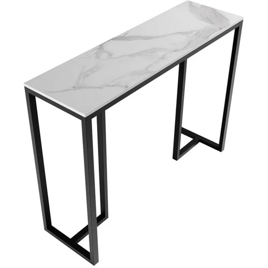 Interior Ave - Stone Marble Console - Marble &amp; Black