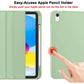 iPad 10th Case 10.9 Inch 2022 with Pencil Holder, Smart iPad Case with Soft TPU Auto Wake Sleep Green