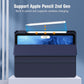 iPad 10th Case 10.9 Inch 2022 with Pencil Holder, Smart iPad Clear Case with Soft TPU Auto Wake Sleep Dark Blue