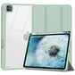 iPad Pro 11 Inch 2020-2022 Soft Tpu Smart Premium Case Auto Sleep Wake Stand Clear Cover Pencil holder Green