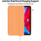 iPad Pro 11 Inch 2020 Soft Tpu Smart Premium Case Auto Sleep Wake Stand Cover Pencil holder Orange