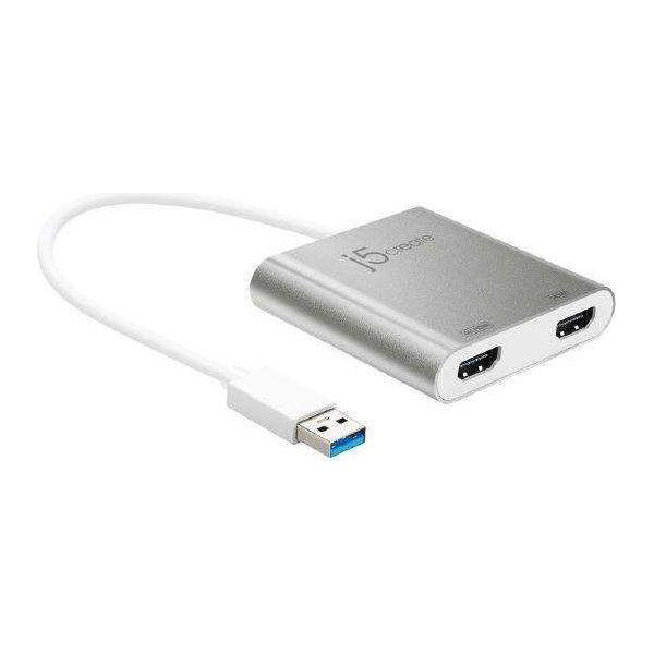 J5create JUA365 USB 3.0 to 4K2K Dual HDMI Multi-Monitor Adapter