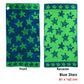 Jacquard Velour Reversible Beach Towel Blue Stars