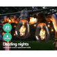 Jingle Jollys 38m Festoon String Lights Christmas Bulbs Party Wedding Garden Party