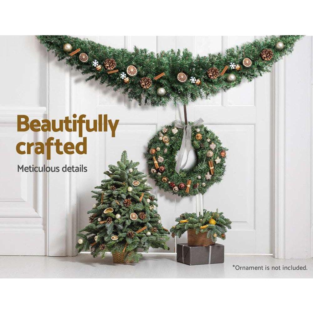 Jingle Jollys Christmas Garland 1.8M Xmas Tree Decoration Green - Magdasmall