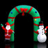 Jingle Jollys Christmas Inflatable Giant Arch Way 2.8M Santa Snowman Light Decor - Magdasmall