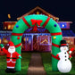 Jingle Jollys Christmas Inflatable Giant Arch Way 2.8M Santa Snowman Light Decor