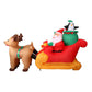 Jingle Jollys Christmas Inflatable Santa Sleigh 2.2M Outdoor Decorations LED - Magdasmall