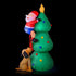 Jingle Jollys Christmas Inflatable Santa Tree 1.8M Lights Outdoor Decorations - Magdasmall